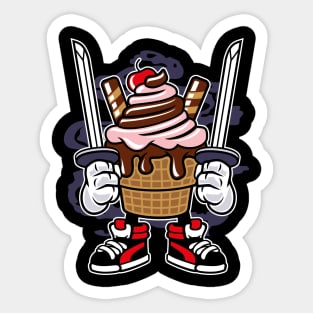 Ice Cream Ninja Sticker